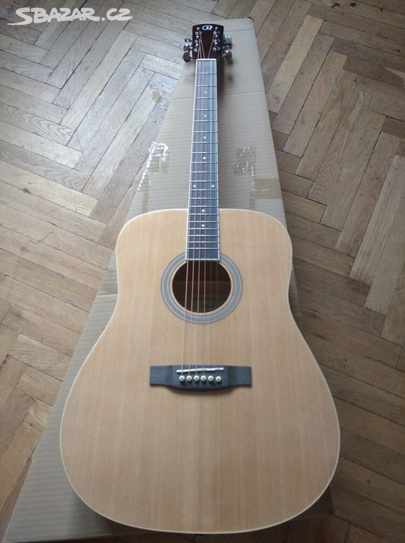 Nová akustická kytara Blond AD-40 NA, Dreadnought
