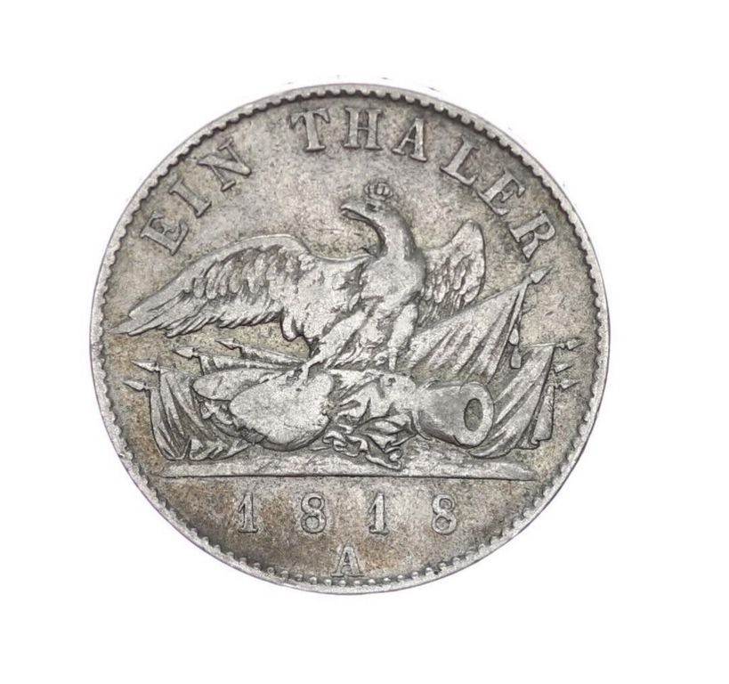 mince stříbrná tolar Ein Thaler 1818 A
