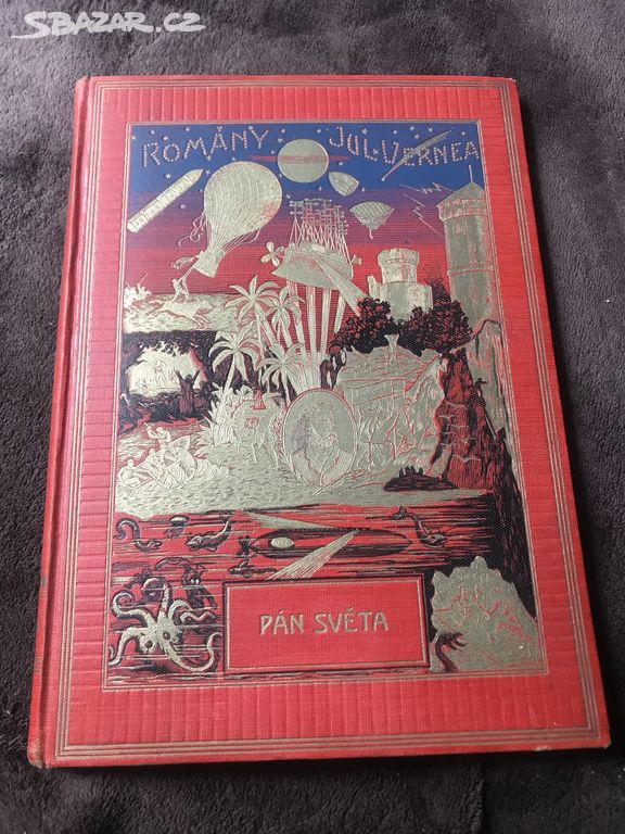 stará kniha Pán světa Jules Verne Vilímek 1925