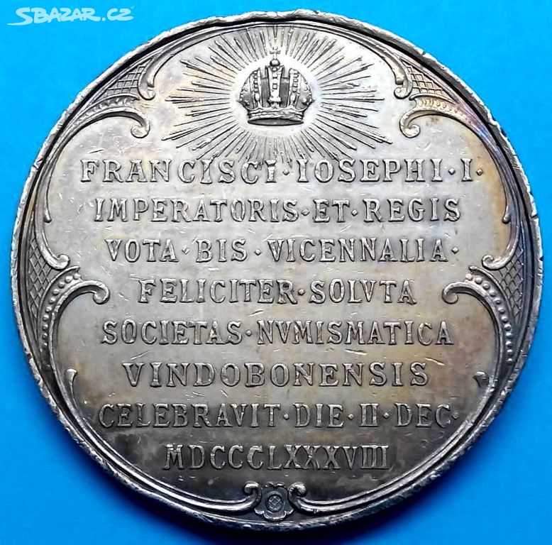 stará stříbrná medaile