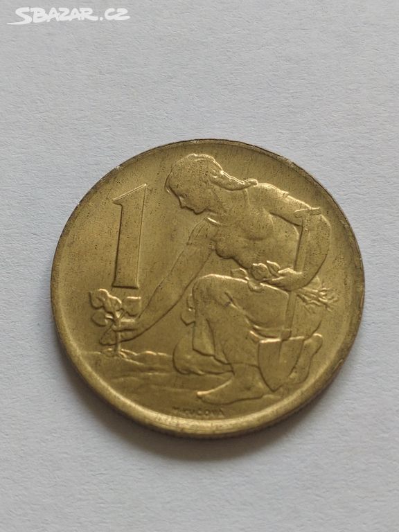 Mince 1 Koruna 1982 Československo
