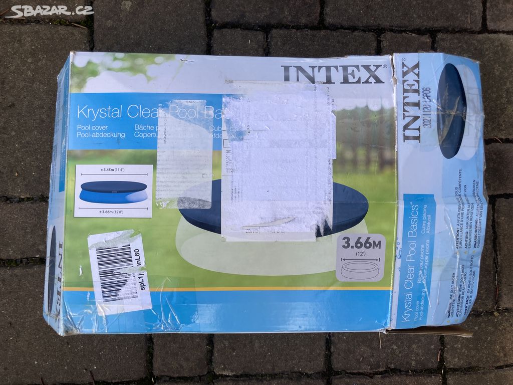 Kryci termo plachta Intex bazen 3,6 m nepouzita