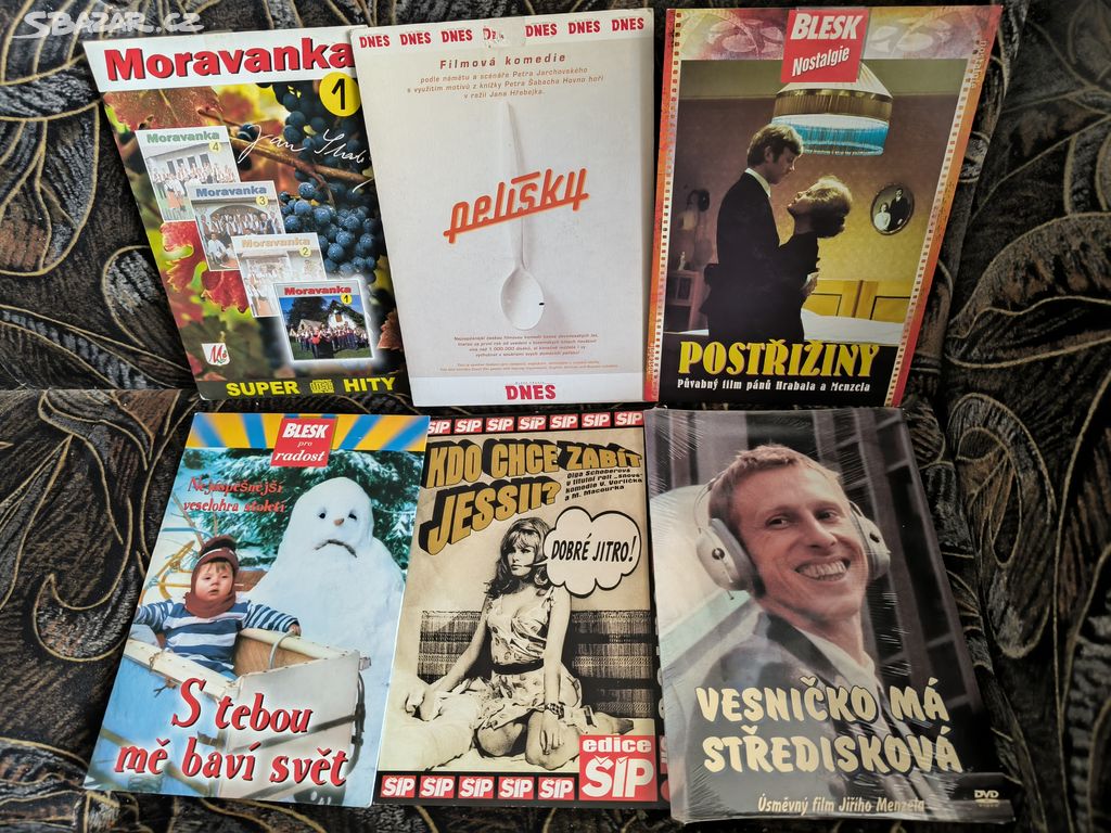České filmy na DVD - cena za sestavu