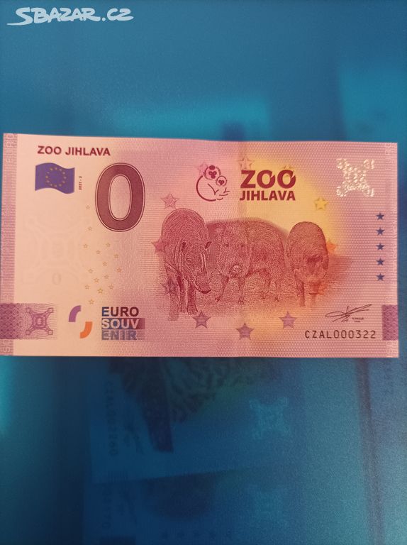 0 euro souvenír Zoo Jihlava rok 2021
