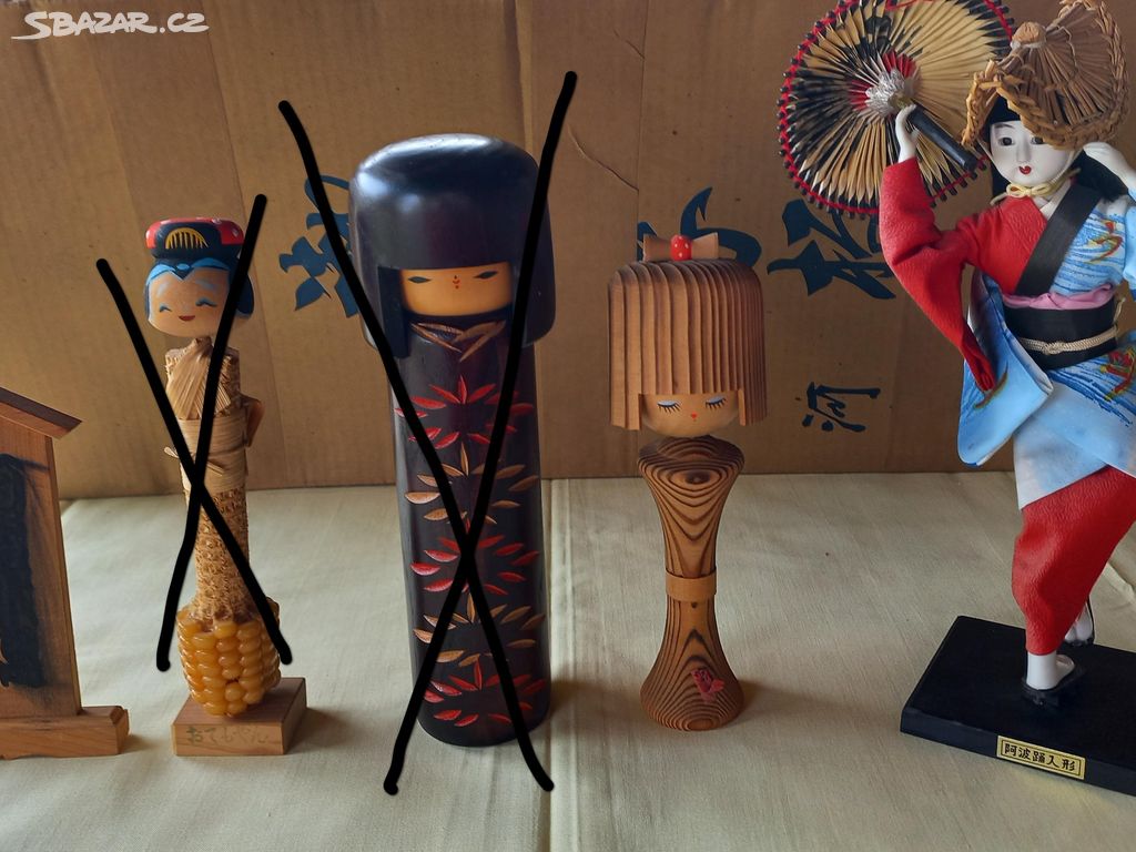 japonské figurky kokeshi