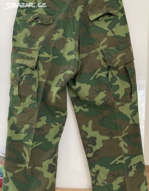 Originál kalhoty ERDL US Army Vietnam 1969 Medium