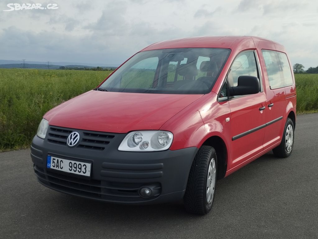 Prodám VW Caddy 2.0 (benzín + CNG), r. v. 2009