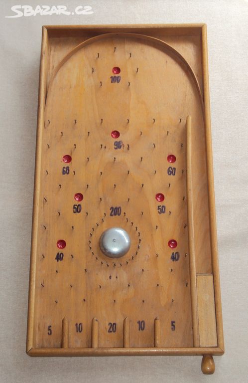 Stará dřevěná dětská hra TIVOLI