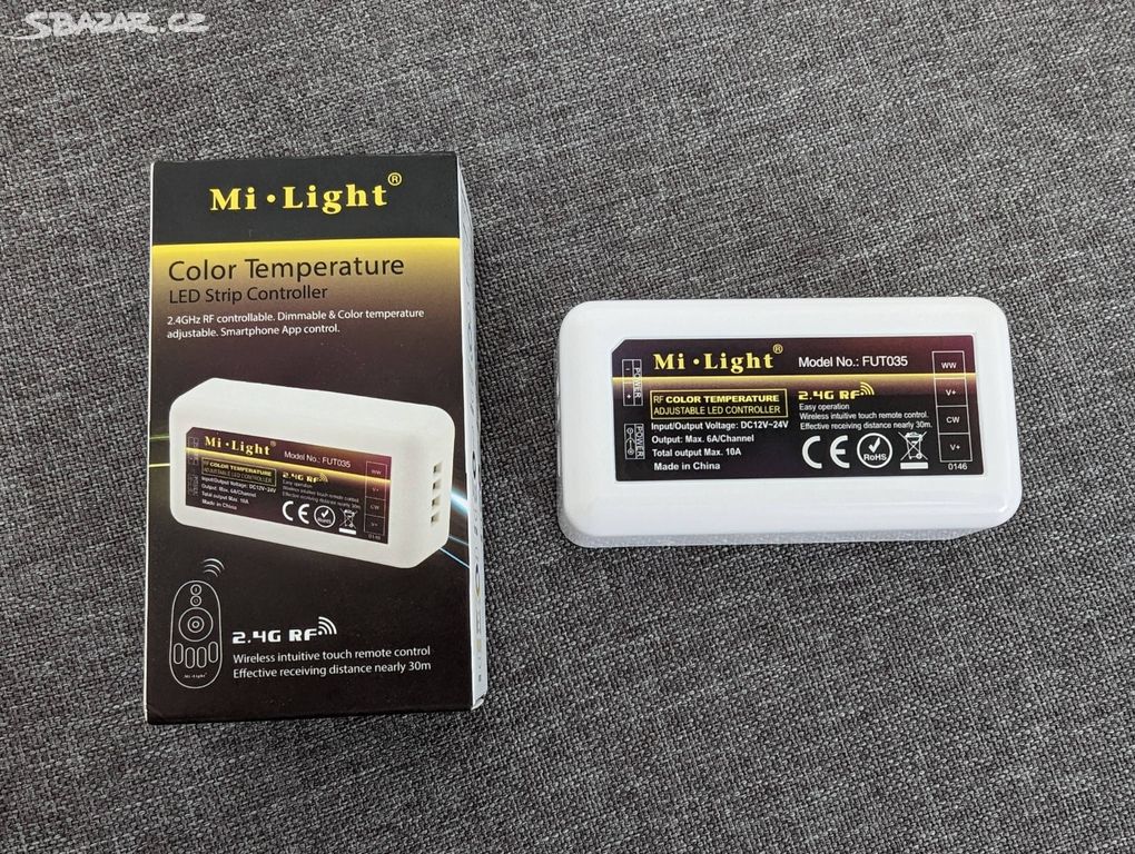 LED kontroler Mi-Light včetně adaptéru