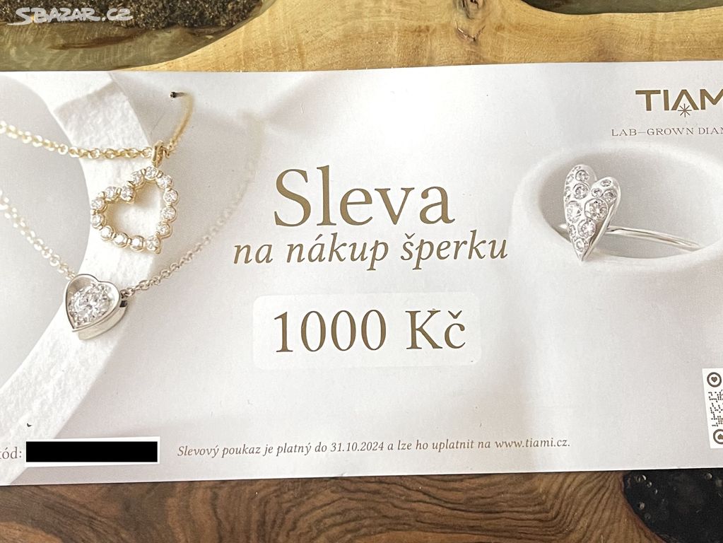 Dárkový poukaz Tiami 1000 Kč