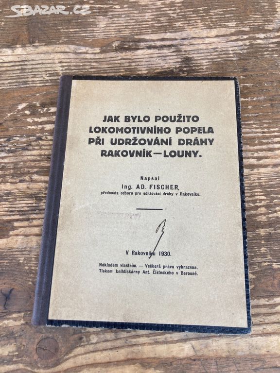 Kniha - Železnice - Rakovník - Louny - 1930