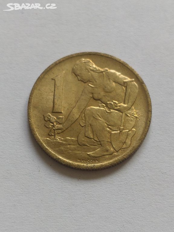 Mince 1 Koruna 1980 Československo