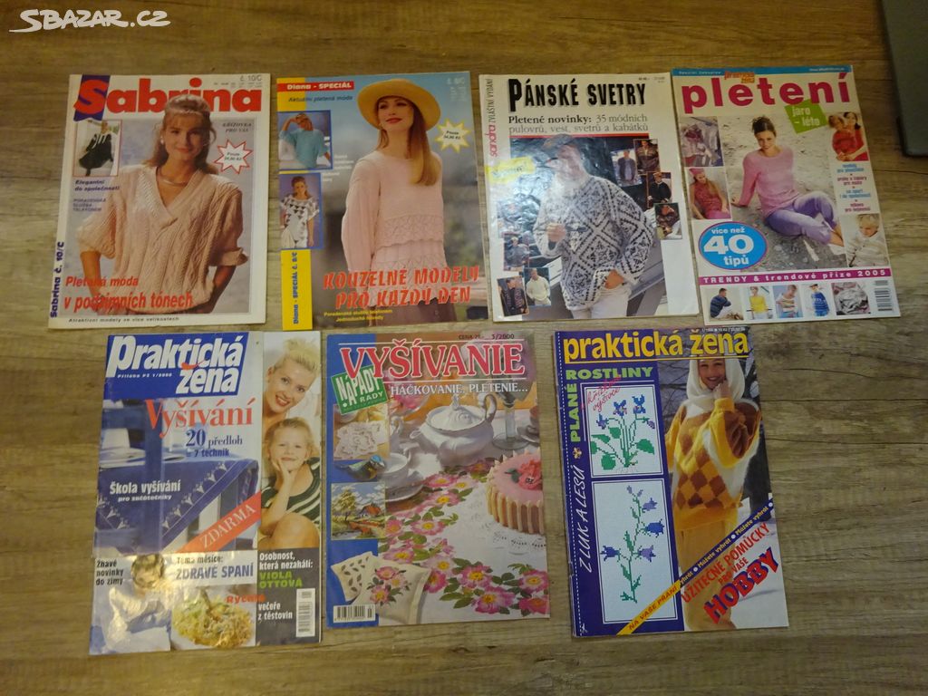 Časopisy - pletení - vyšívání