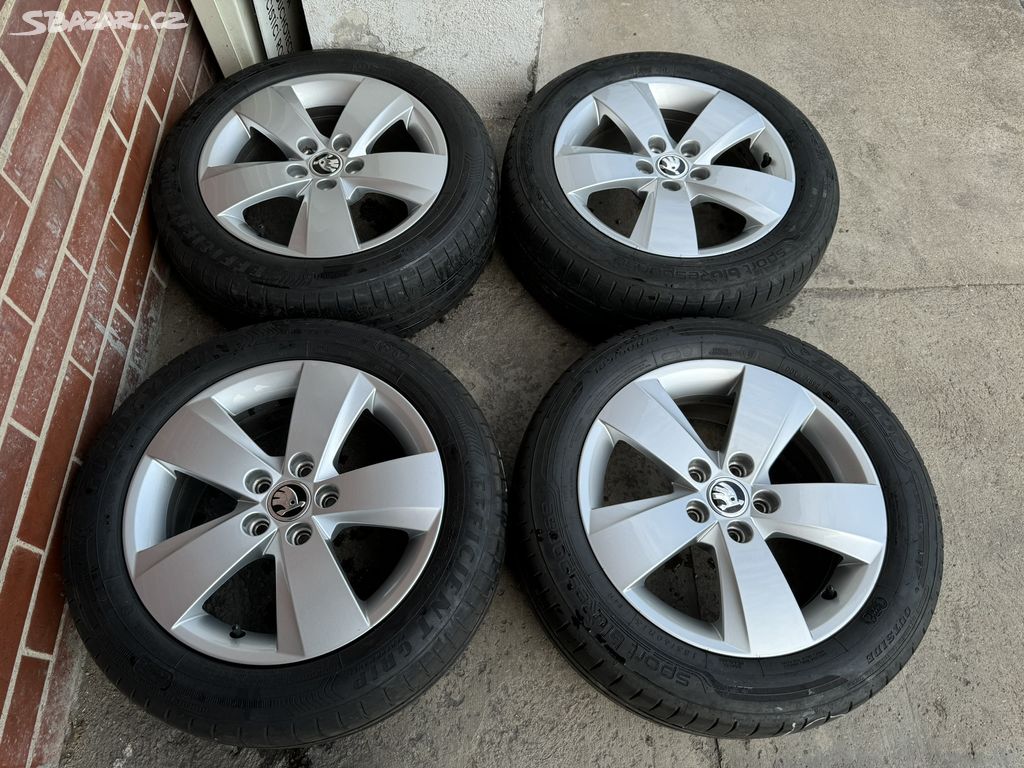 Alu 15" 5x100, škoda "MATO" letní 75% TOP