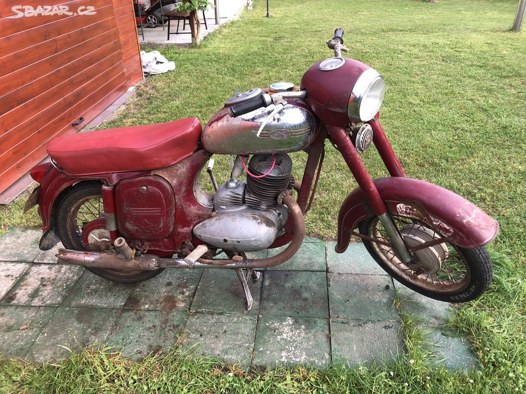 Jawa 250/353 kývačka původní patina