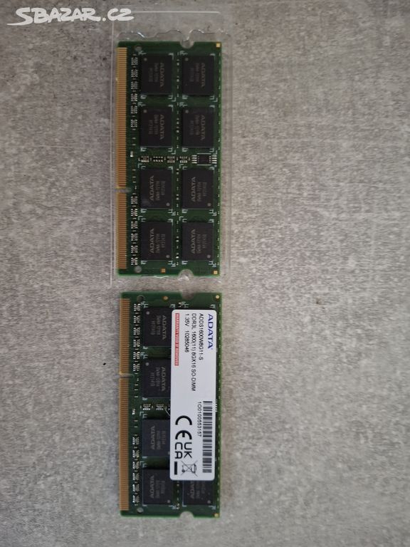 2x Ram pamět ADATA 8GB