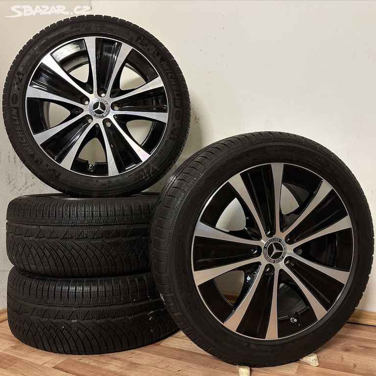 MERCEDES E W213 5x112 R18 ET43+ZIMNÍ 245/45R18 7mm