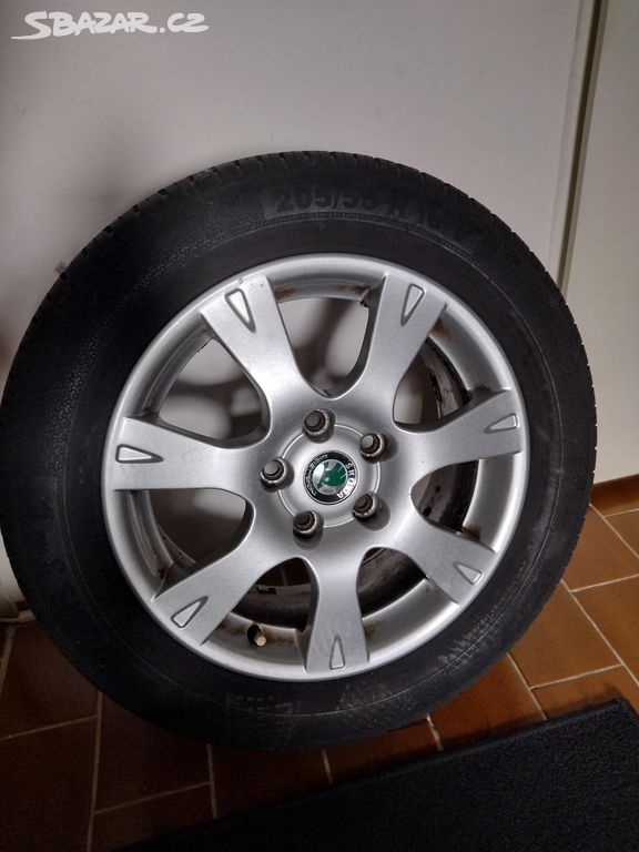 Prodám Alu disky s pneu Škoda Octavia 2