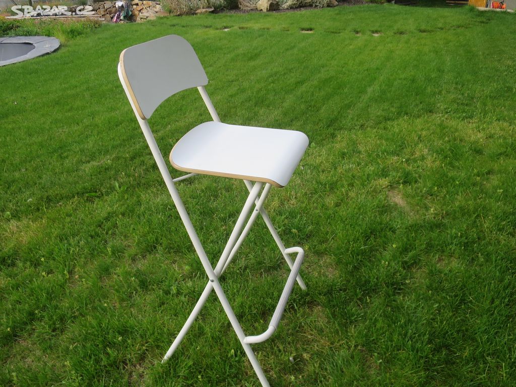 IKEA bílá skládací barová/víceúčelová židle