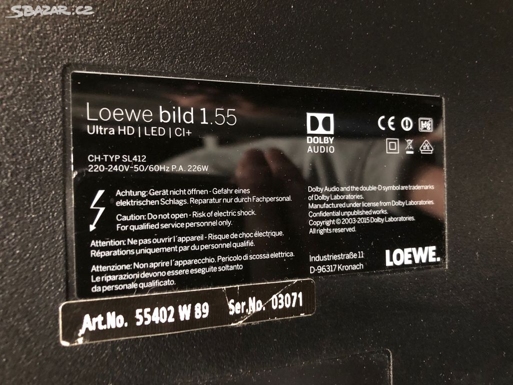 Loewe Bild 1.55 Art 40 Connect ID55 P ibram Sbazar.cz