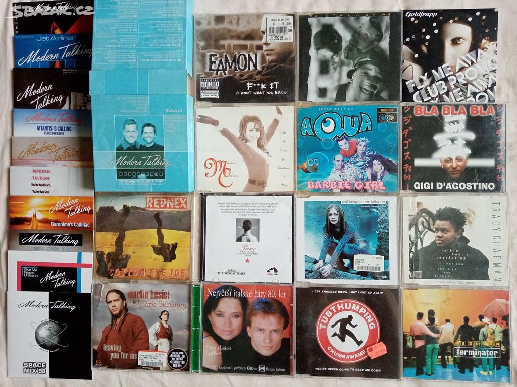 Nove foto 30.7. originál CD singly od 29 Kc