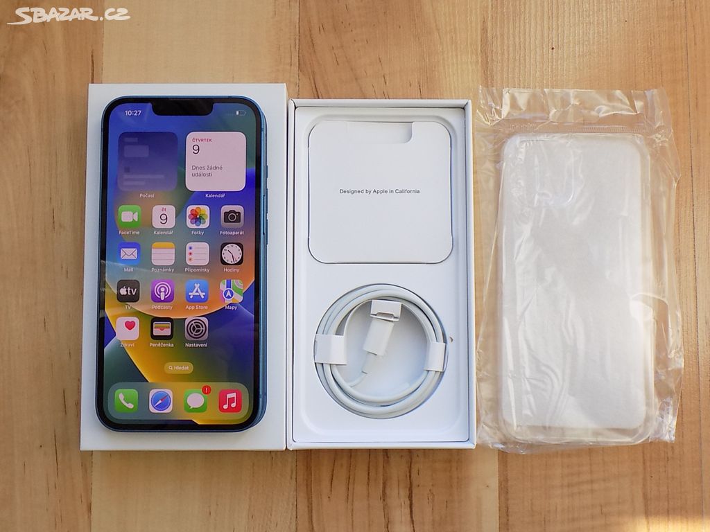 APPLE iPhone 13 256GB Blue - ZÁRUKA - TOP STAV