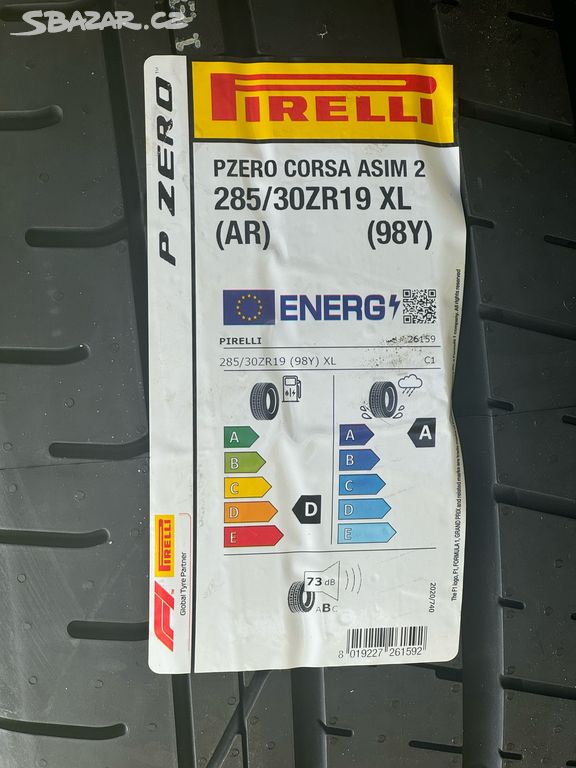 Nové Pirelli Pzero Corsa 285/30/19