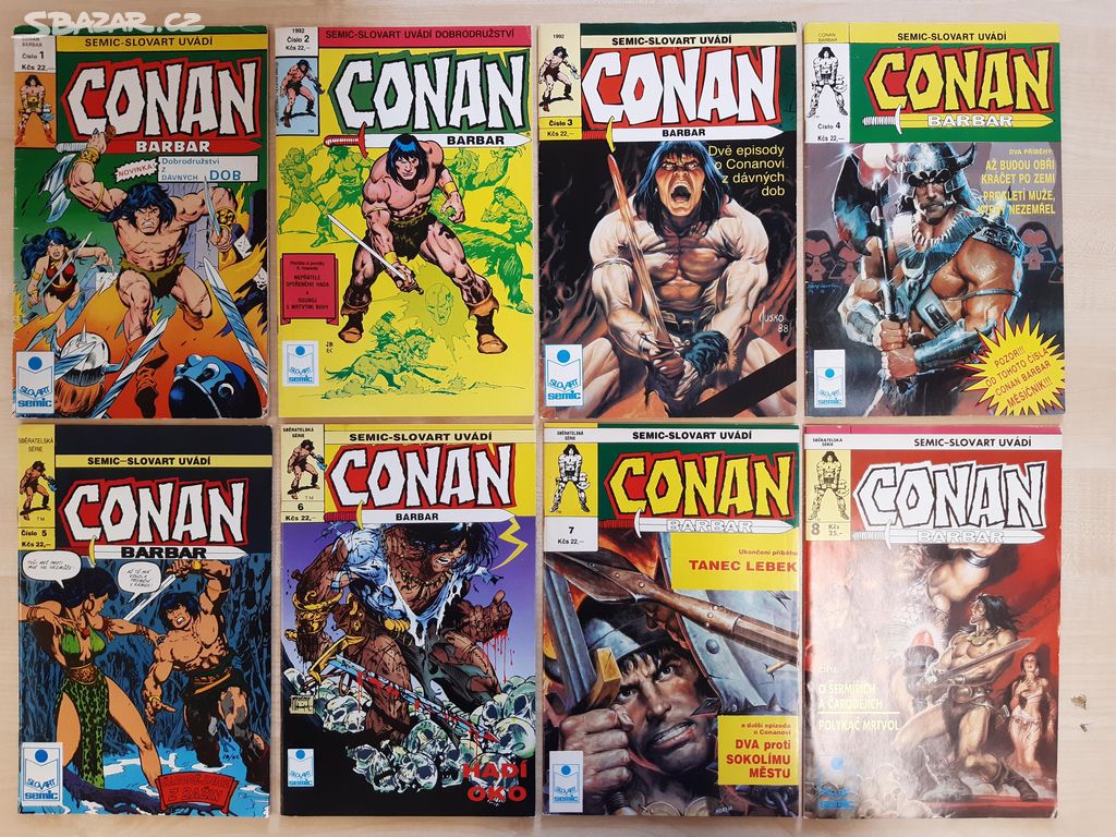 Barbar Conan 1-16, Semic-Slovart