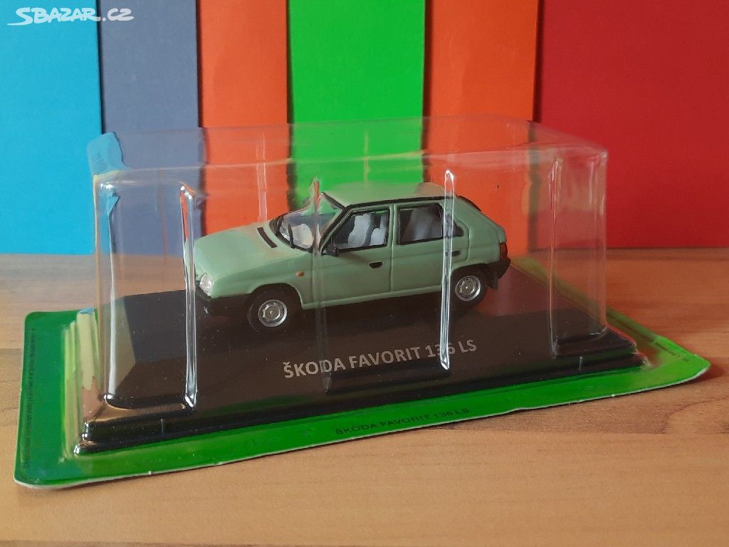 model ŠKODA FAVORIT 136 LS velikost 1:43 TOPSTAV