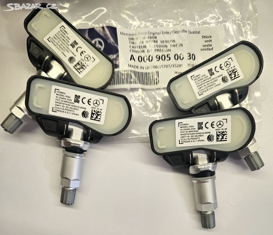 Tpms senzory čidla Mercedes A B C E S A0009059030