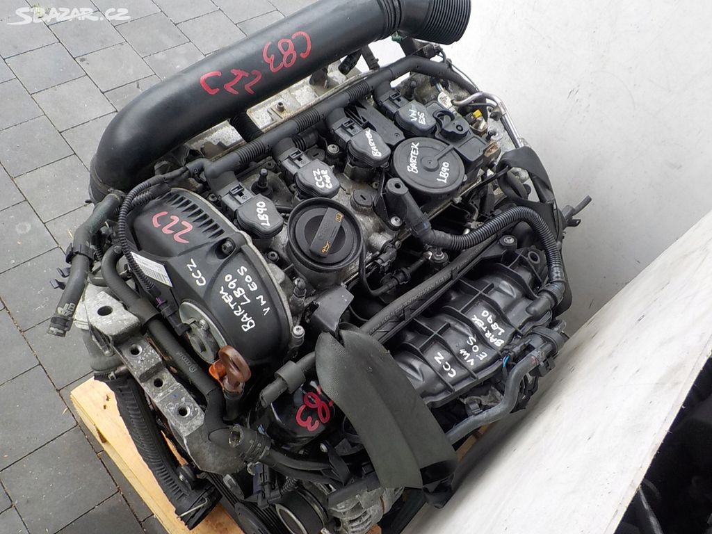 Kompletní motor VW EOS SCIROCCO 2.0 TFSI CZZ