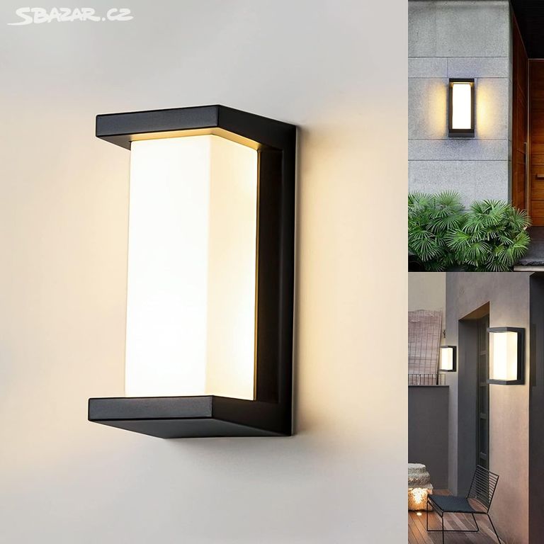 NOVÉ -(3 KS) Venkovní designová led lampa 18W IP65