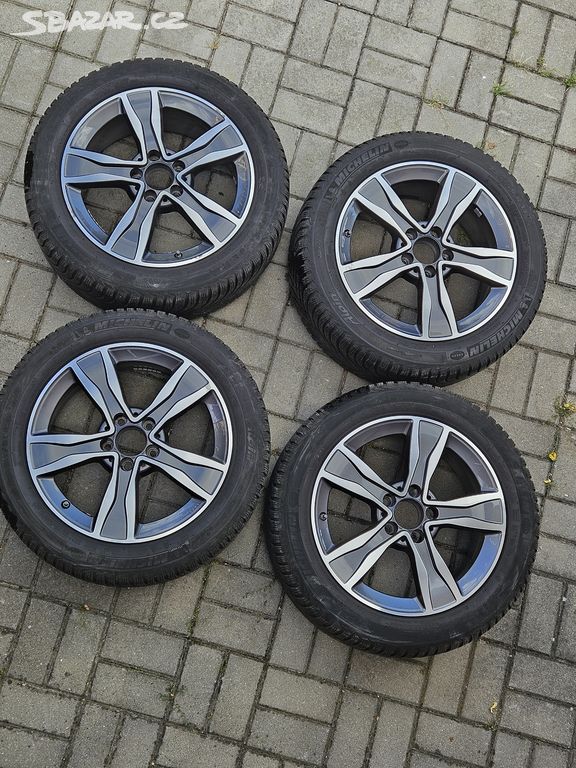 ALU kola 7jx17 H2 ET 48,5 s pneu 225/50 R17 zimní