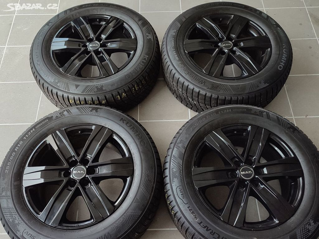 Zánovní ALU kola 18" 6x114,3 ET30 pneu 255/60/18