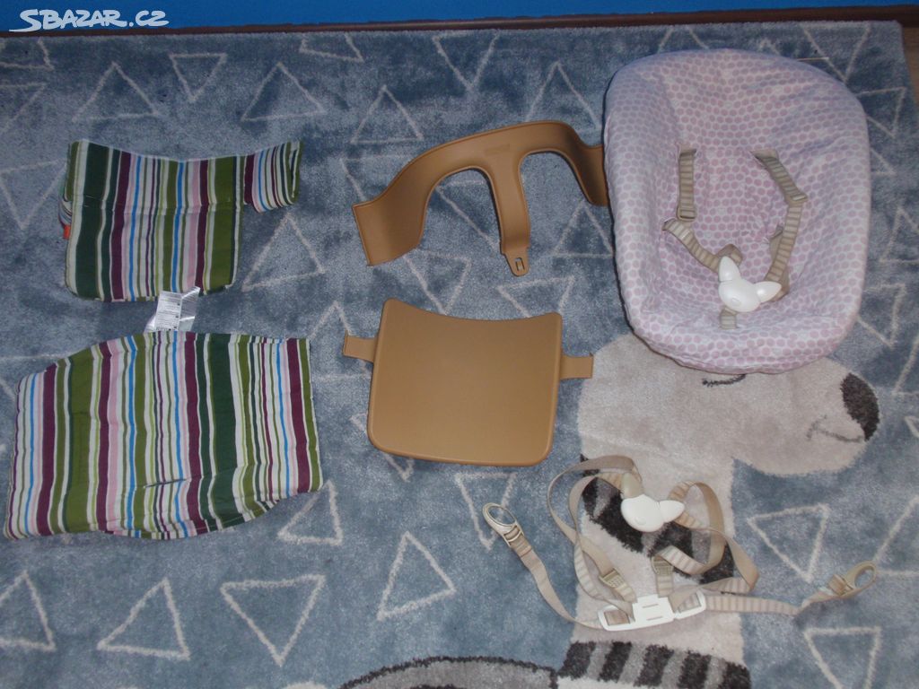 STOKKE TRIPP TRAPP POLSTRY,KŠÍRY,NEWBOR A BABY SET