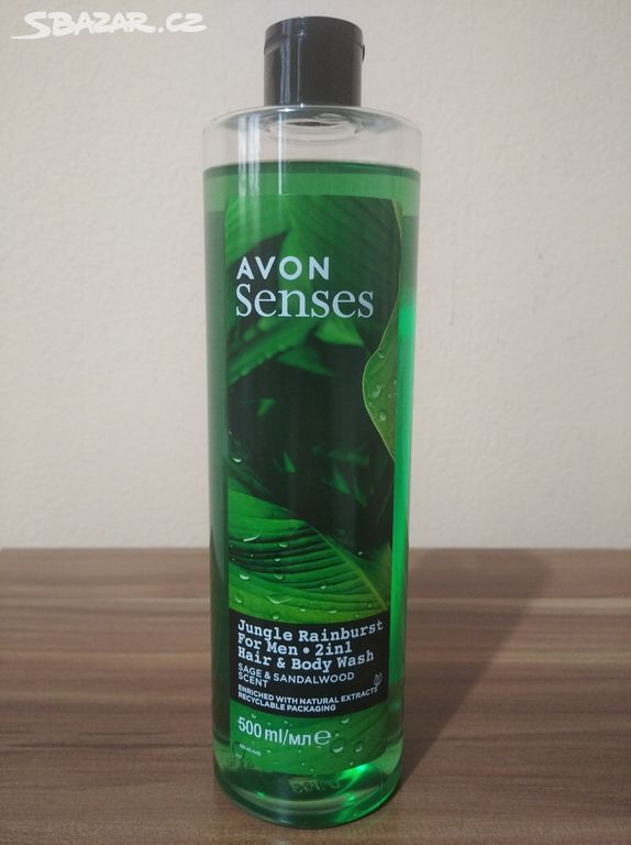 AVON Sprchový gel 2v1 šalvěj+santalové dřevo 500ml