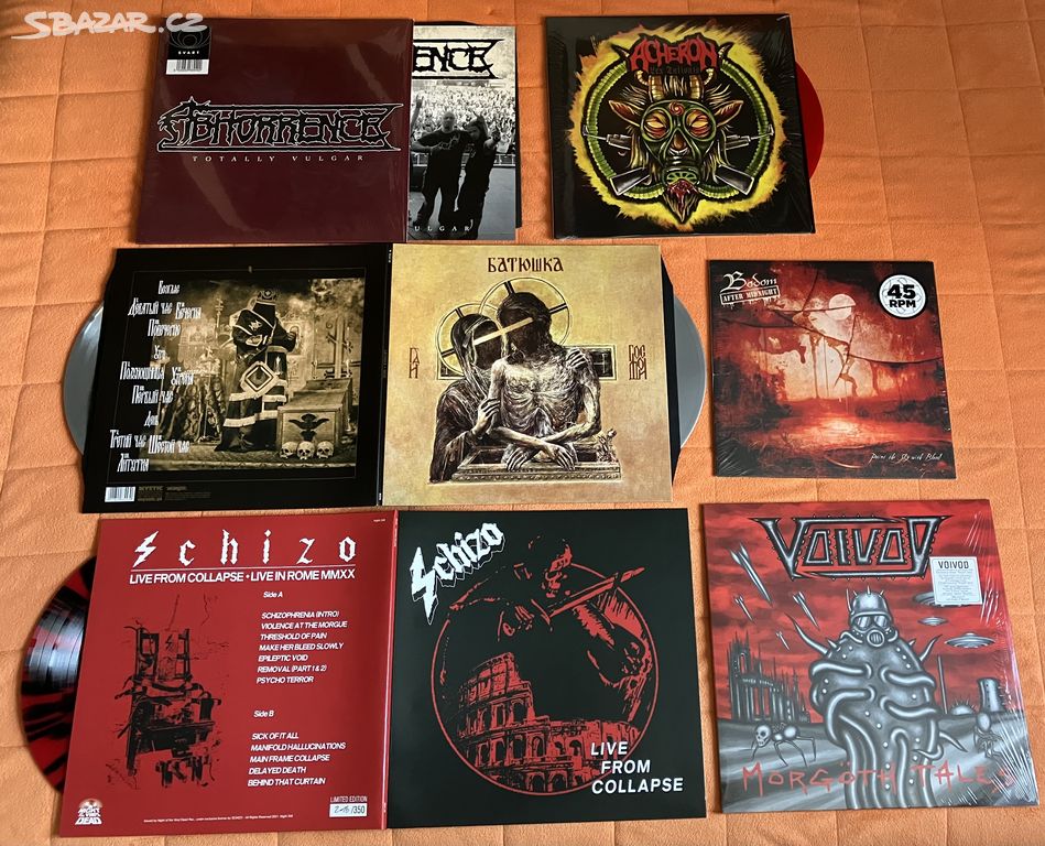 LP Mayhem Carcass Rage Obituary Dimmu B Voivod Dio