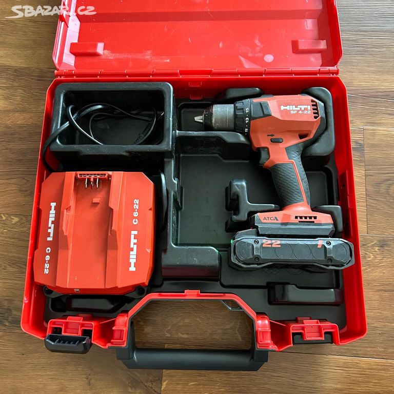 Set Hilti Aku vrtací šroubovák s příklepem SF 4-22