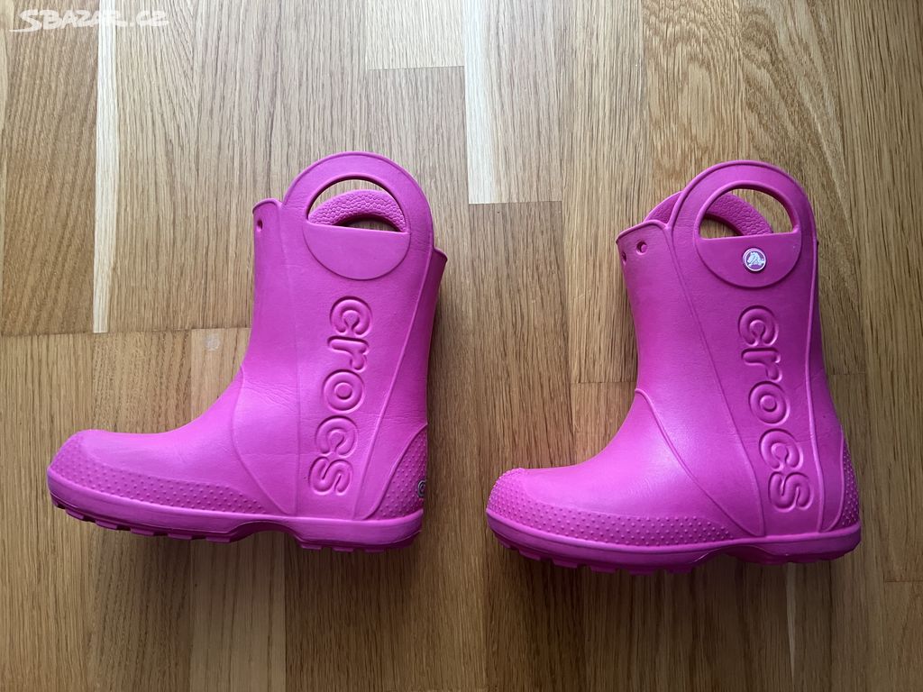 Dívčí růžové holínky C13 Crocs