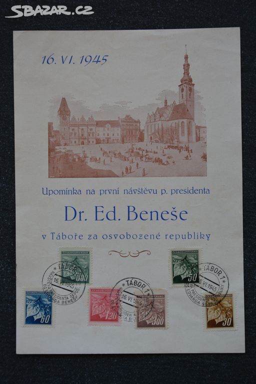 5x Příl. tisky 1945 dr.Beneš, Slov. bratrství 1946