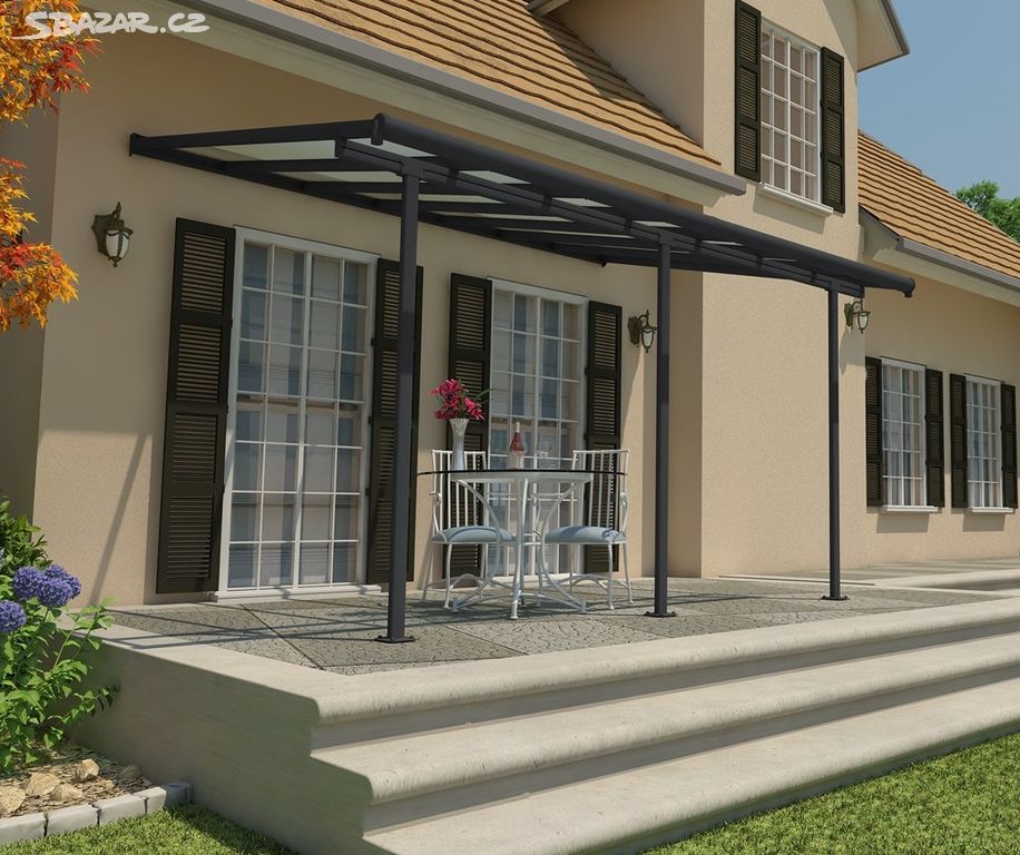 Sierra 4200 antracit 3 x 4,25 - hliníková pergola