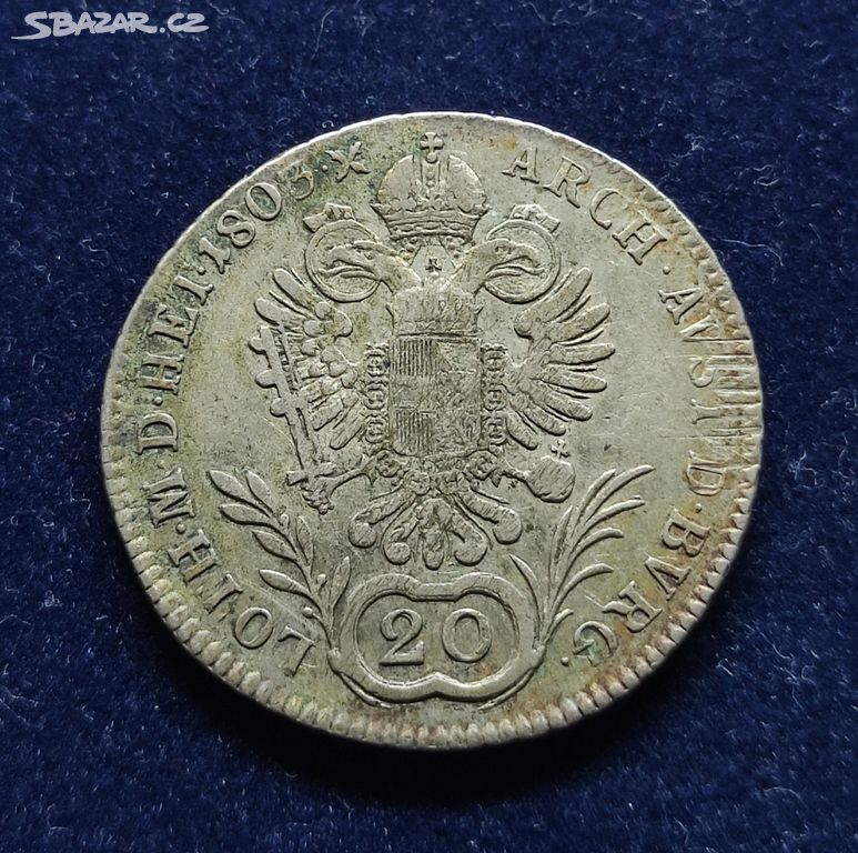 20 krejcar 1803 E FRANTIŠEK I