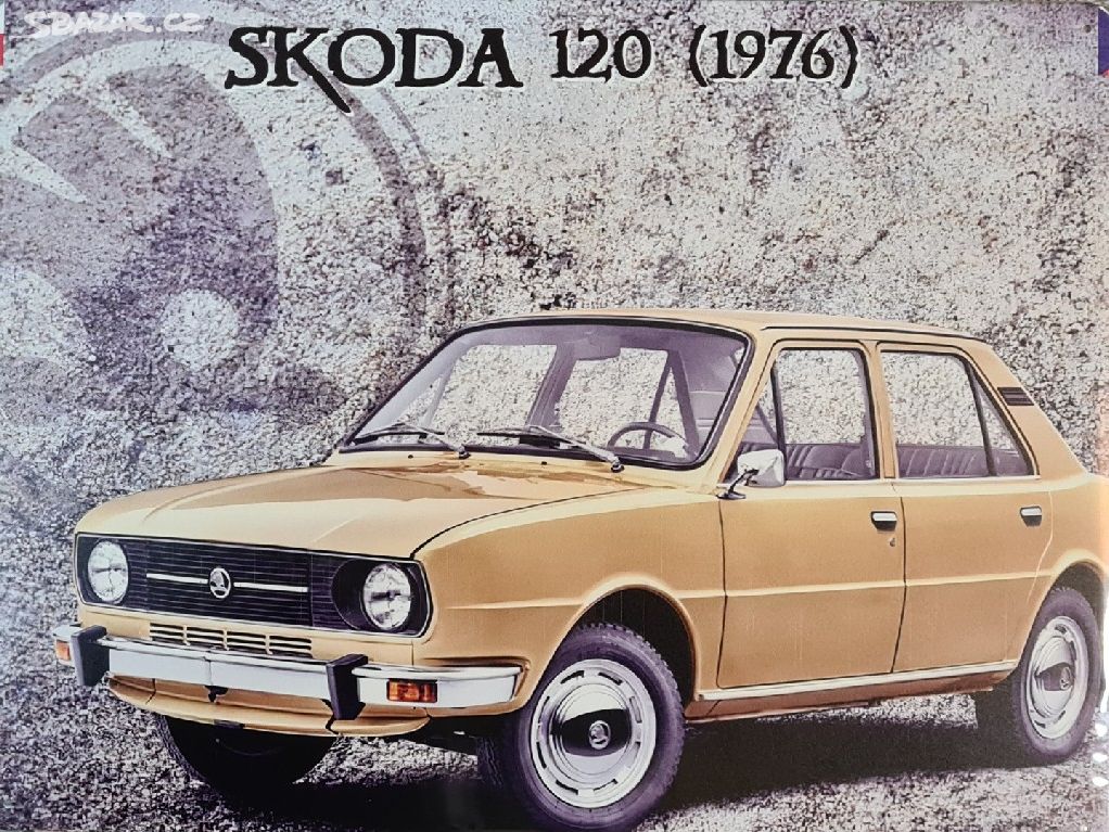 Plechová cedule retro ŠKODA 120