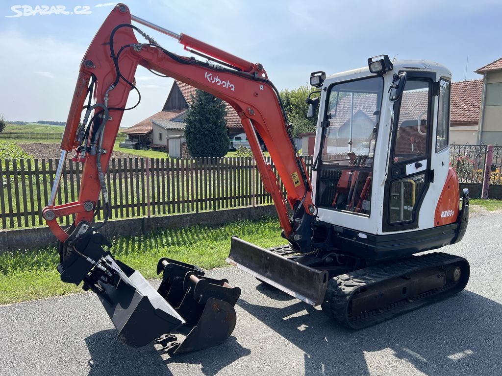 Minibagr Kubota KX61-3 hyd.svah+podkopy -TOP STAV