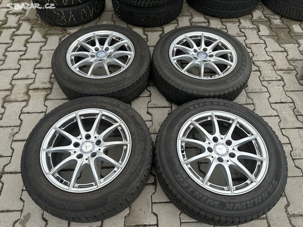 4x al kola 5x112 16 + pneu zimní 205/65 R16C