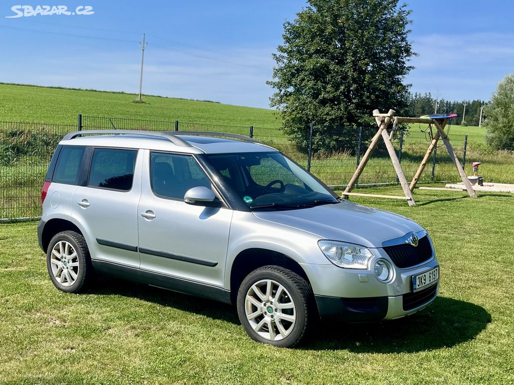 Skoda yeti 2.0 d 4x4, pano, tazny