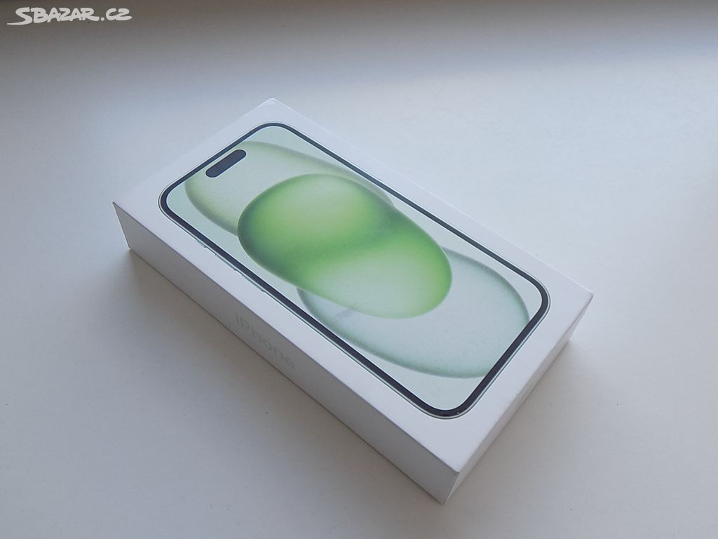 APPLE iPhone 15 256GB Green-ZÁRUKA-NEPOUŽIT