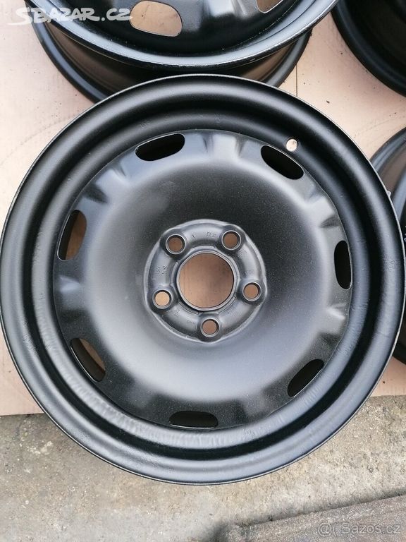 Plechové disky 14" 5X100 J6.0 ET 37 Škoda VW Seat