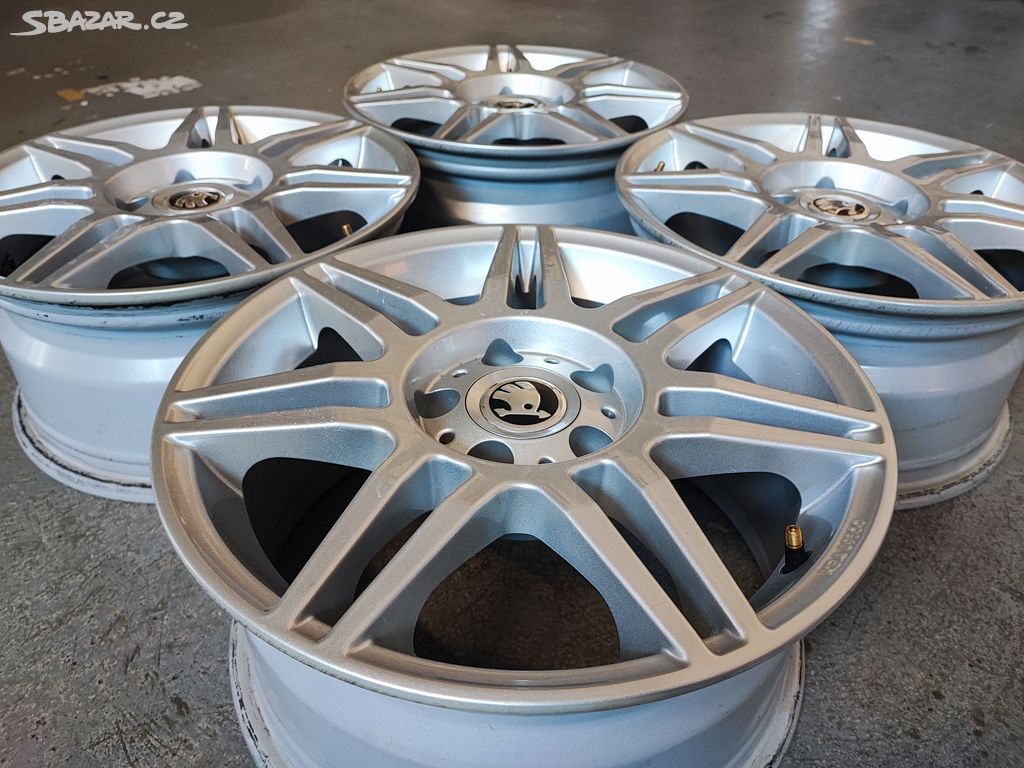 Alu disky 16 R16 R 5x112 Audi 7,5J ET35 VW Škoda