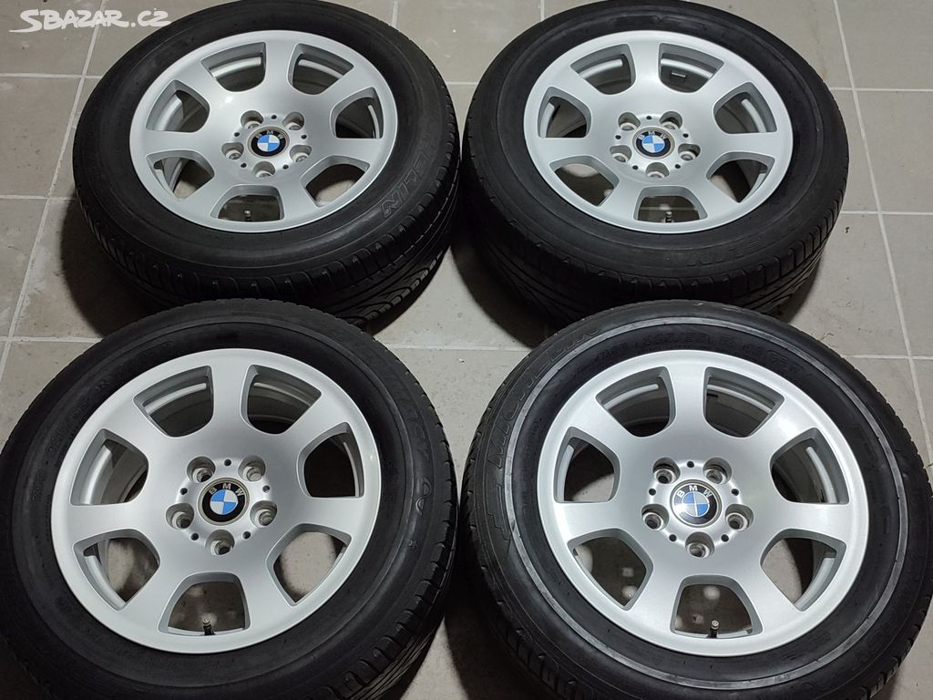 Originál ALU BMW 16" 5x120 ET20 pneu 225/55/16 9